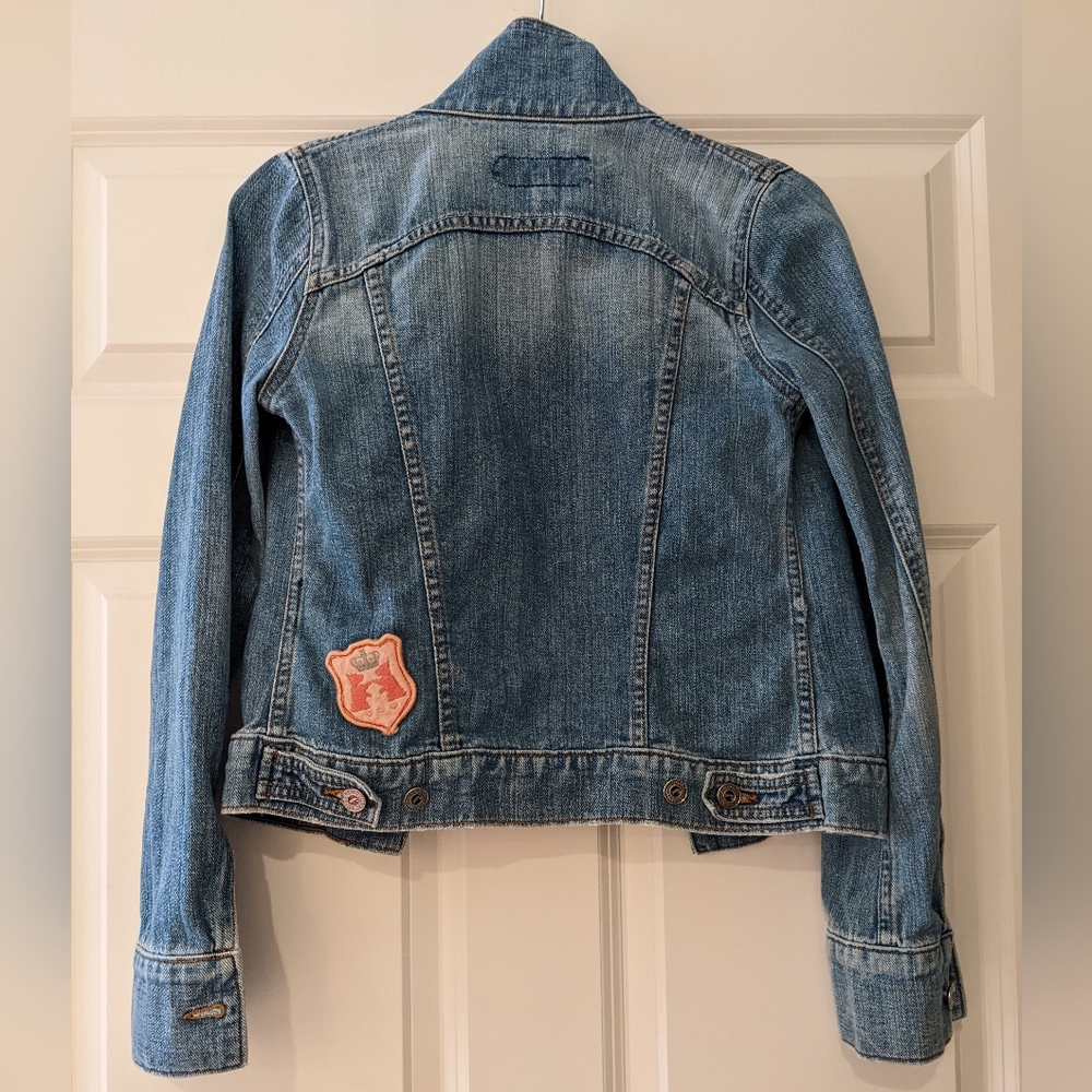 Juicy Couture jean jacket 100% cotton Denim made in USA size Small